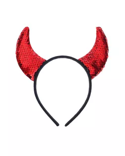 Карнавальный ободок «Рожки», с пайетками арт. СМЛ-57693-1-СМЛ0003489318