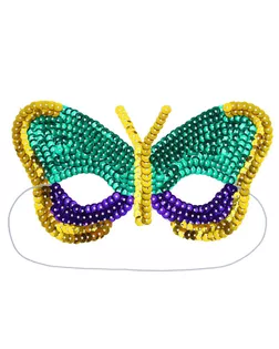 Карнавальная маска «Бабочка», с пайетками арт. СМЛ-57582-1-СМЛ0003536475