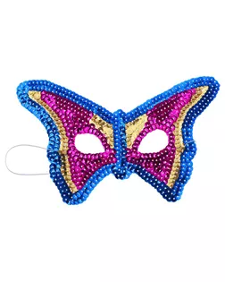 Карнавальная маска «Бабочка», с пайетками арт. СМЛ-57583-1-СМЛ0003536477