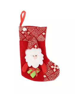 Носок для подарков "Подарочек" 18,5*26 см, снеговик красный арт. СМЛ-59719-1-СМЛ0003544084