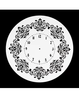 Трафарет пластик "Винтажные часы" d=25 см арт. СМЛ-11649-1-СМЛ3561874