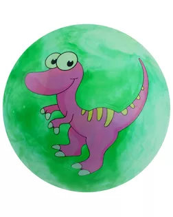 Мяч детский «Динозаврики», d=25 см, 60 г, цвет зелёный, рисунок МИКС арт. СМЛ-60082-1-СМЛ0003575055