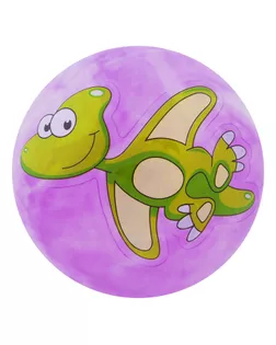 Мяч детский «Динозаврики», d=25 см, 60 г, цвет фиолетовый арт. СМЛ-60083-1-СМЛ0003575056