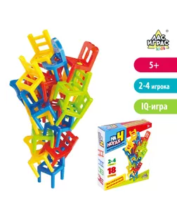 Настольная игра на равновесие «На 4 ногах», 18 стульев арт. СМЛ-101594-1-СМЛ0003584807