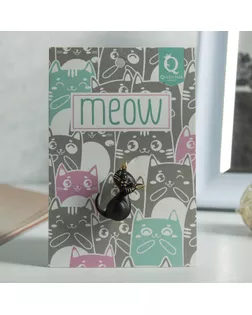 Брошь "Котёнок", цвет черный в золоте арт. СМЛ-24388-2-СМЛ3649957