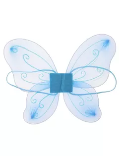 Карнавальные крылья «Фея», для детей, цвет голубой арт. СМЛ-63313-1-СМЛ0003740579