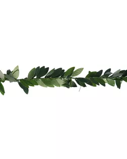 Тесьма пластик, металл "Зелёные листья" ширина 2 см намотка 2 метра арт. СМЛ-119281-1-СМЛ0003744990