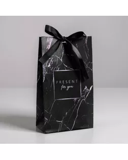 Пакет подарочный с лентой «Для тебя», 13 × 23 × 7 см арт. СМЛ-62795-1-СМЛ0003747853