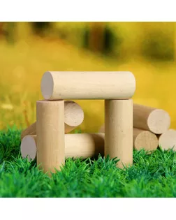 Игра "Городки", биты 2 шт 49х2.5 см, городки 10 шт 9х2.5 см арт. СМЛ-58950-1-СМЛ0003819454