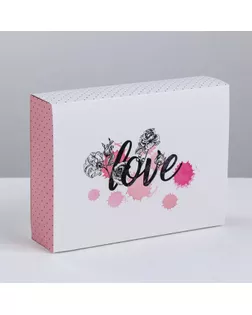 Коробка для сладостей Love, 20 × 15 × 5 см арт. СМЛ-112847-1-СМЛ0003827277
