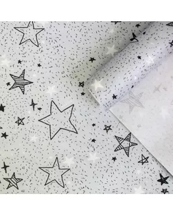 Бумага упаковочная крафтовая «Звездочки», 70 × 100 см арт. СМЛ-62350-1-СМЛ0003903242