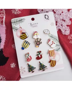 Значок "Новогодняя сказка" МИКС яркие эмоции, цветной арт. СМЛ-26621-1-СМЛ3912056