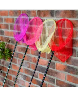 Сачок детский, ручка чёрный горох, 120 см, d=28 см, цвета МИКС арт. СМЛ-133730-1-СМЛ0003952055