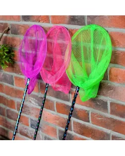 Сачок детский, ручка чёрный горох, 90 см, d=28 см, цвета МИКС арт. СМЛ-133731-1-СМЛ0003952056