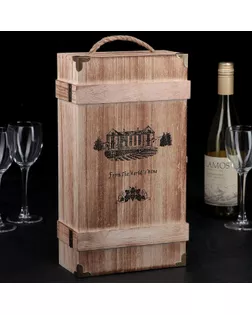 Ящик для хранения вина 35×20 см "Ливорно" арт. СМЛ-64786-1-СМЛ0003972297