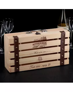 Ящик для хранения вина 35×20 см "Феррара" арт. СМЛ-64783-1-СМЛ0003972299