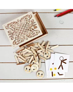 Мозаика из палочек «Человечки» арт. СМЛ-62009-1-СМЛ0003976135