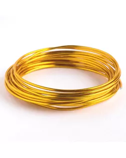 Проволока для плетения D=2.5мм, намотка 5м, цвет золотой арт. СМЛ-24044-1-СМЛ4018145