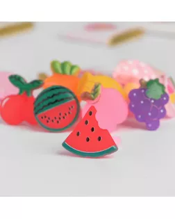 Кольцо детское "Выбражулька" фруктовый сад, форма МИКС, цветное арт. СМЛ-18806-1-СМЛ4070899