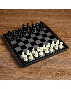Настольная игра 3 в 1 "Классика": шахматы, шашки, нарды, магнитная доска 25х25 см арт. СМЛ-50818-1-СМЛ0000411297