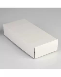 Коробка сборная без печати крышка-дно белая без окна 24 х 11,5 х 4,5 см арт. СМЛ-98548-1-СМЛ0004138425