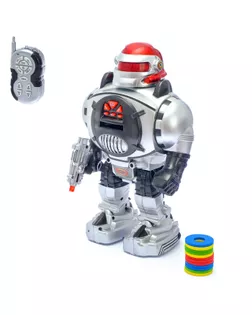 Робот радиоуправляемый «Космический боец», световые и звуковые эффекты, стреляет дисками арт. СМЛ-117798-1-СМЛ0000421341