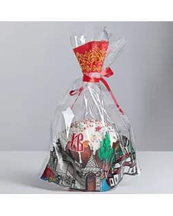 Упаковка под кулич, донная складка, 25 х 30/4, 25 мкм арт. СМЛ-146685-1-СМЛ0004267549