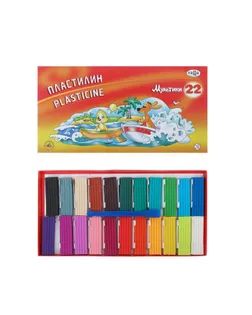 Пластилин 22 цвета 440 г, «Гамма» «Мультики», со стеком арт. СМЛ-174972-1-СМЛ0004381510