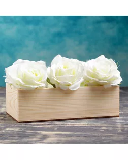 Кашпо деревянное Элегант, среднее, натуральный Дарим Красиво арт. СМЛ-69135-1-СМЛ0004427626