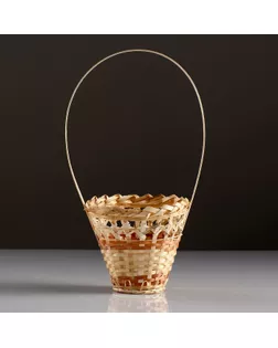 Корзина «Стакан», 14×16 см, бамбук арт. СМЛ-68115-1-СМЛ0004427921
