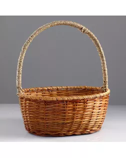 Корзина, 34×27×13/39 см, лоза, кукуруза арт. СМЛ-68118-1-СМЛ0004427978