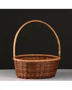 Корзина, 30×24×11/34 см, лоза, кукуруза арт. СМЛ-68119-1-СМЛ0004427979