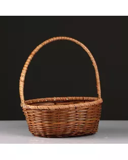 Корзина, 27×21×10/31 см, лоза, кукуруза арт. СМЛ-68120-1-СМЛ0004427980