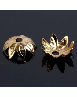 Шапочки для бусин (набор 50 шт.) СМ-011-1, 3,5×8 мм, цвет золото арт. СМЛ-32757-2-СМЛ0004448005