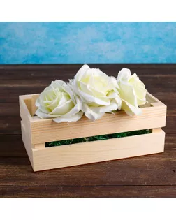 Кашпо деревянное "Двушка Лайт", двухреечное, натуральный Дарим Красиво арт. СМЛ-70710-1-СМЛ0004473953