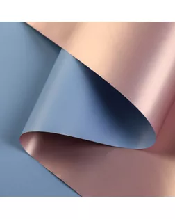 Пленка матовая для цветов, двухсторонняя,"Аура",синий - бронза, 57 см х 5 м арт. СМЛ-125849-2-СМЛ0004475950
