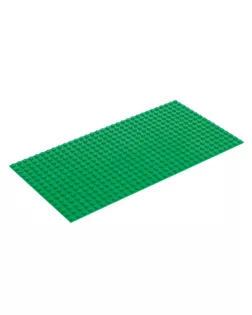 Пластина-основание для конструктора, 25,5 х 12,5 см, цвет зелёный арт. СМЛ-99135-1-СМЛ0004488591