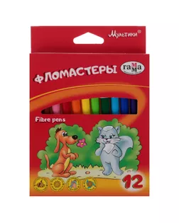Фломастеры 12 цветов, «Гамма» «Мультики» арт. СМЛ-187834-1-СМЛ0004493112