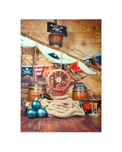 Фотофон винил "Пиратский корабль" 210х150 см арт. СМЛ-74698-1-СМЛ0004525524