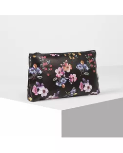 Косметичка простая, отдел на молнии, цвет чёрный арт. СМЛ-177168-3-СМЛ0004608511