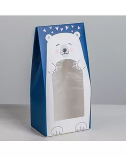 Коробка складная «Мишка», 9 × 19 × 6 см арт. СМЛ-76960-1-СМЛ0004623209