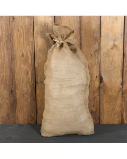 Мешок джутовый, 44 × 90 см, плотность 190 г/м² с завязками арт. СМЛ-119296-1-СМЛ0004625777