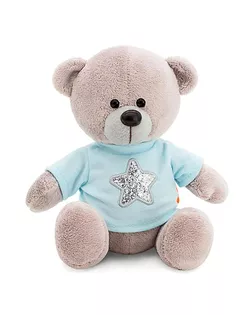 Мягкая игрушка «Медведь Топтыжкин» звезда, цвет серый 25 см арт. СМЛ-99822-1-СМЛ0004700203