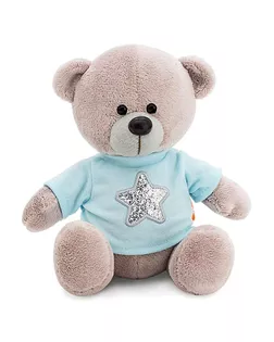 Мягкая игрушка «Медведь Топтыжкин» звезда, цвет серый 25 см арт. СМЛ-99822-2-СМЛ0004700209