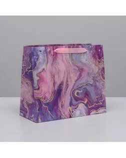 Пакет ламинированный горизонтальный «Разводы», ML 27 × 23 × 11,5 см арт. СМЛ-101146-2-СМЛ0004725155