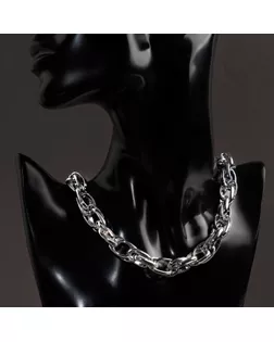 Колье "Цепь" стандарт, цвет серебро арт. СМЛ-35422-2-СМЛ0004736339