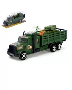 Машина инерционная «Военная», с танком и солдатиком арт. СМЛ-55890-1-СМЛ0000475572