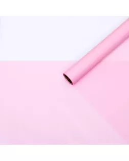 Пленка для цветов "Прозрачная полоса" розовый, 0,58 х 10 м арт. СМЛ-101519-12-СМЛ0004758654