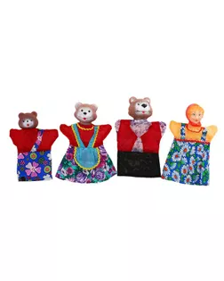 Кукольный театр «Три медведя», 4 персонажа арт. СМЛ-56022-1-СМЛ0000477067