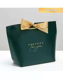 Пакет подарочный Present for you, 28 х 20 х 9 см арт. СМЛ-101076-4-СМЛ0004785005